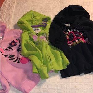 3 girls size 7 sweatshirts all in great condition!
